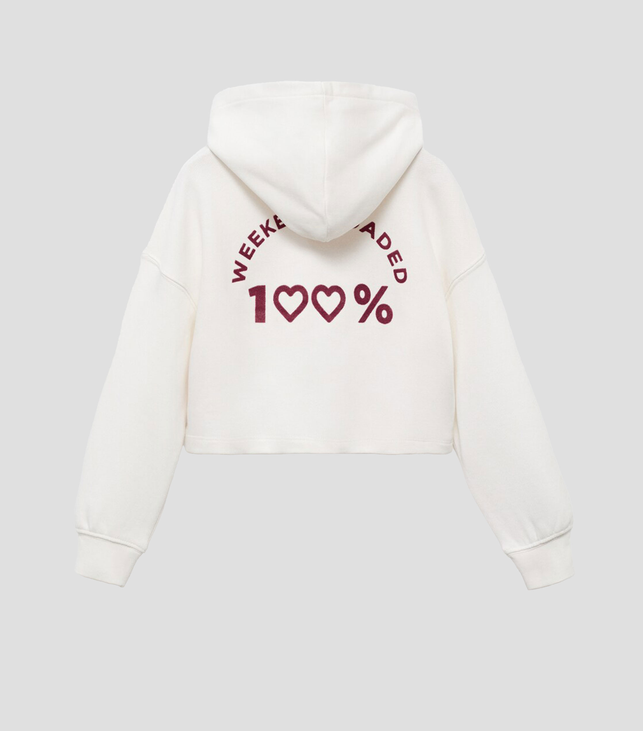 Sudadera con estampado y capucha Niña